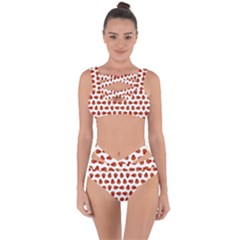 Red Peppers Pattern Bandaged Up Bikini Set  by SuperPatterns