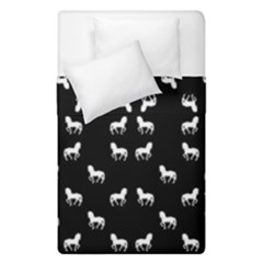 Silhouette Graphic Horses Pattern 7200 Duvet Cover Double Side (single Size) by dflcprints