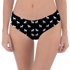 Silhouette Graphic Horses Pattern 7200 Reversible Classic Bikini Bottoms by dflcprints