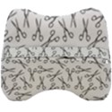 Scissors pattern Velour Head Support Cushion View2