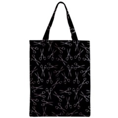 Scissors Pattern Zipper Classic Tote Bag by Valentinaart