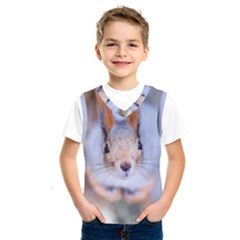 Squirrel Looks At You Kids  Sportswear by FunnyCow