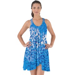 Blue Balloons In The Sky Show Some Back Chiffon Dress by FunnyCow