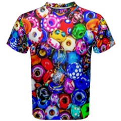 Colorful Beads Men s Cotton Tee by FunnyCow
