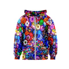 Colorful Beads Kids  Zipper Hoodie by FunnyCow