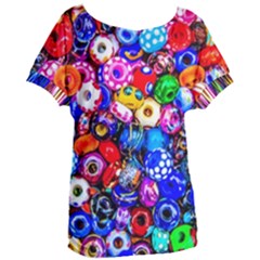 Colorful Beads Women s Oversized Tee by FunnyCow
