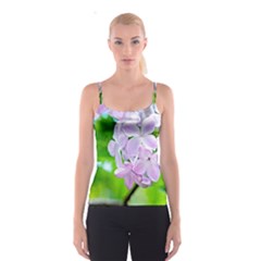 Elegant Pink Lilacs In Spring Spaghetti Strap Top by FunnyCow