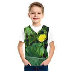 Yellow Dandelion Flowers In Spring Kids  Sportswear by FunnyCow