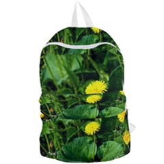 Yellow Dandelion Flowers In Spring Foldable Lightweight Backpack by FunnyCow