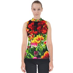 Colorful Tulips On A Sunny Day Shell Top by FunnyCow