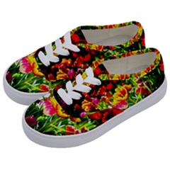 Colorful Tulips On A Sunny Day Kids  Classic Low Top Sneakers by FunnyCow