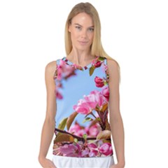 Crab Apple Blossoms Women s Basketball Tank Top by FunnyCow