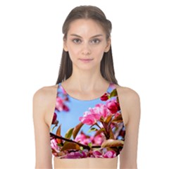 Crab Apple Blossoms Tank Bikini Top