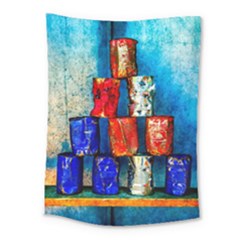 Soup Cans   After The Lunch Medium Tapestry by FunnyCow
