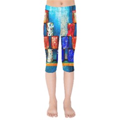 Soup Cans   After The Lunch Kids  Capri Leggings  by FunnyCow