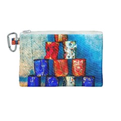 Soup Cans   After The Lunch Canvas Cosmetic Bag (medium) by FunnyCow