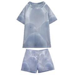 White Toy Balloons Kids  Swim Tee And Shorts Set by FunnyCow
