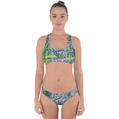 Lilacs Of The First Water Cross Back Hipster Bikini Set by FunnyCow