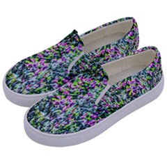 Lilacs Of The First Water Kids  Canvas Slip Ons by FunnyCow