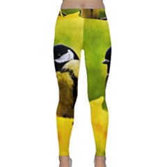 Tomtit Bird Dressed To The Season Classic Yoga Leggings by FunnyCow