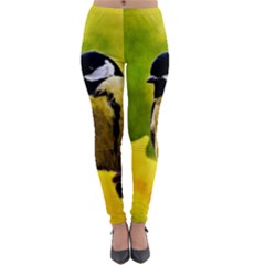 Tomtit Bird Dressed To The Season Lightweight Velour Leggings by FunnyCow