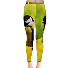 Tomtit Bird Dressed To The Season Inside Out Leggings by FunnyCow