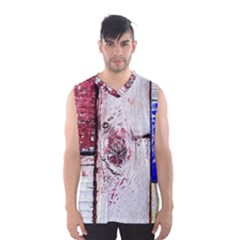 Abstract Art Of Grunge Wood Men s Basketball Tank Top by FunnyCow