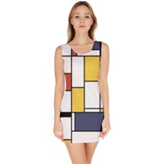 De Stijl Abstract Art Bodycon Dress by FunnyCow