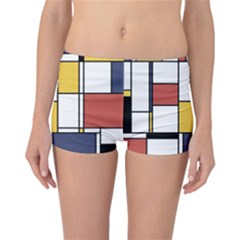 De Stijl Abstract Art Reversible Boyleg Bikini Bottoms by FunnyCow