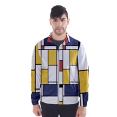 De Stijl Abstract Art Windbreaker (men) by FunnyCow