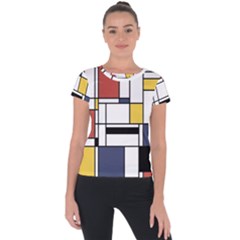 Abstract Art Of Avant Garde Short Sleeve Sports Top  by FunnyCow