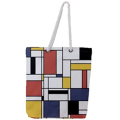 Abstract Art Of Avant Garde Full Print Rope Handle Tote (large) by FunnyCow