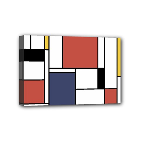 Neoplasticism Abstract Art Mini Canvas 6  X 4  by FunnyCow