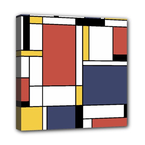 Abstract Art Of De Stijl Mini Canvas 8  X 8  by FunnyCow