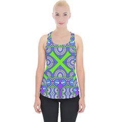Purple Green Shapes                                 Piece Up Tank Top by LalyLauraFLM