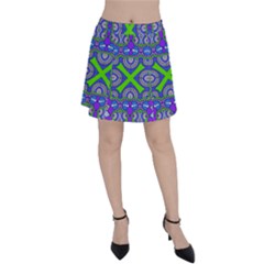 Purple Green Shapes                                        Panel Skirt by LalyLauraFLM