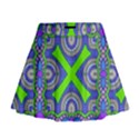 Purple green shapes                                          Mini Flare Skirt View1