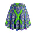 Purple green shapes                                          Mini Flare Skirt View2