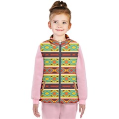 Ovals Rhombus And Squares                                    Kid s Puffer Vest