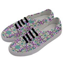 Colorful Modern Floral Baroque Pattern 7500 Men s Classic Low Top Sneakers by dflcprints