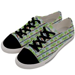 Cars And Trees Pattern Men s Low Top Canvas Sneakers by linceazul