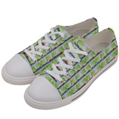 Cars And Trees Pattern Women s Low Top Canvas Sneakers by linceazul