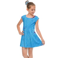 Hearts And Blue Kids Cap Sleeve Dress by snowwhitegirl