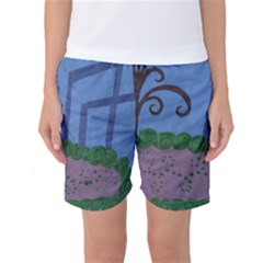 Purple Shoe Women s Basketball Shorts by snowwhitegirl