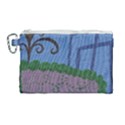 Purple Shoe Canvas Cosmetic Bag (Large) View1