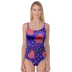 Underwater Pink Hearts Camisole Leotard 