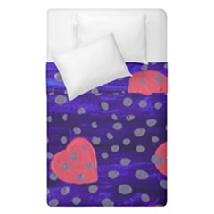 Underwater Pink Hearts Duvet Cover Double Side (single Size) by snowwhitegirl