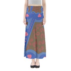 Hair Salon Floor Full Length Maxi Skirt by snowwhitegirl