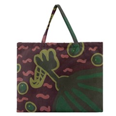 The Desert Plant Zipper Large Tote Bag