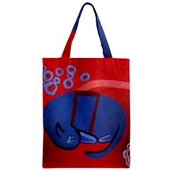 My Dog Sleeping Zipper Classic Tote Bag by snowwhitegirl